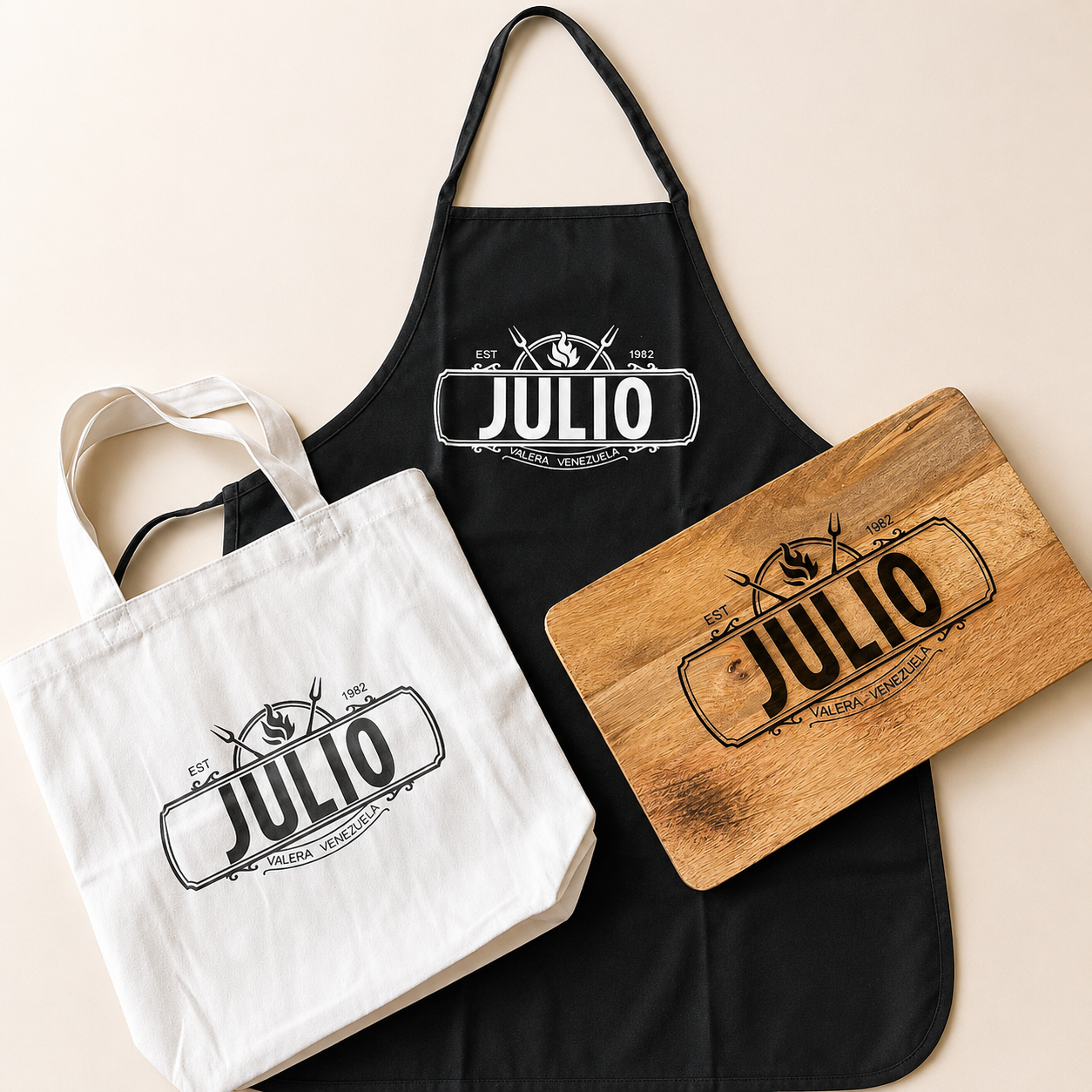 Gift Set — Apron, Tote & Board